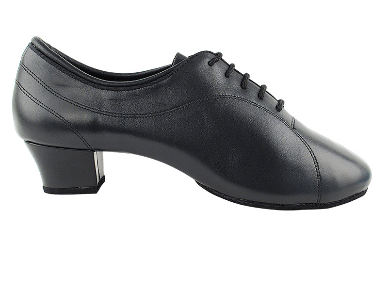 Very Fine Black Leather, Black Oxford Nubuck, or Black Patent Men's Latin Dance Shoes 9316 In Stock