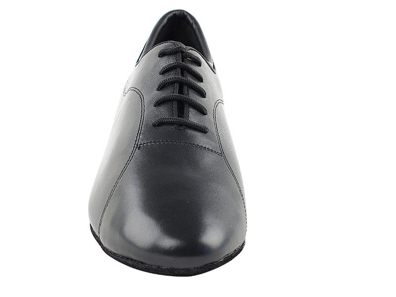 Very Fine Black Leather, Black Oxford Nubuck, or Black Patent Men's Latin Dance Shoes 9316 In Stock