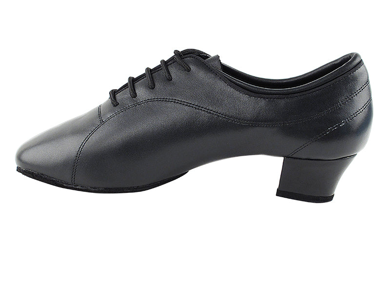 Very Fine Black Leather, Black Oxford Nubuck, or Black Patent Men's Latin Dance Shoes 9316 In Stock