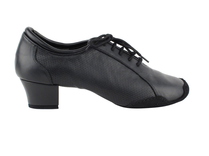 Very Fine  Leather and Black Patent Men's Latin Dance Shoes 9319