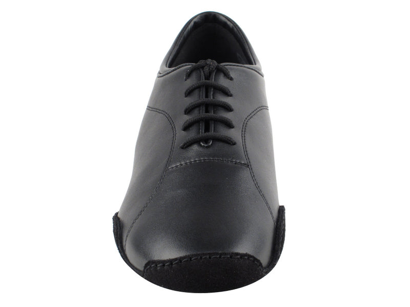 Very Fine Black Leather Men's Latin Dance Shoes 9321 In Stock