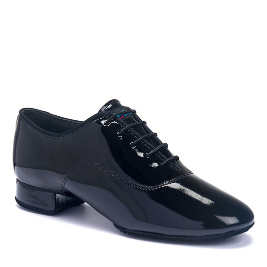 International Dance Shoes IDS Contra Pro Men's Black Patent or Black Nubuck Ballroom Shoe in Stock