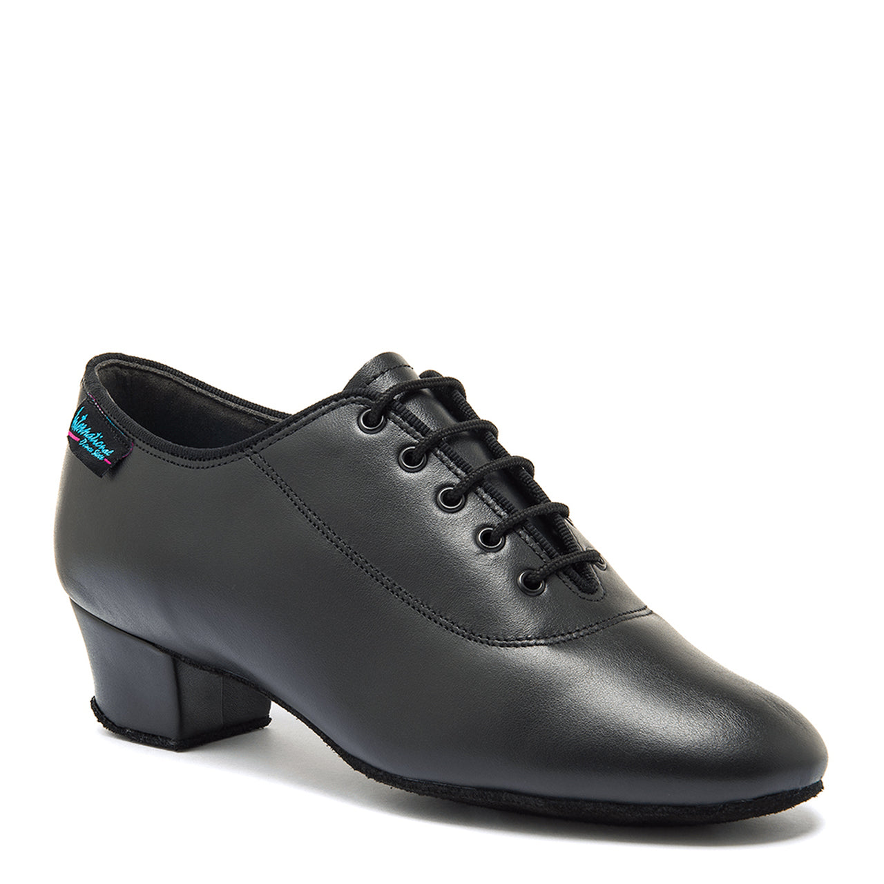 International Dance Shoes IDS Heather Full-Sole Black Calf Teaching and Practice Shoe in Stock