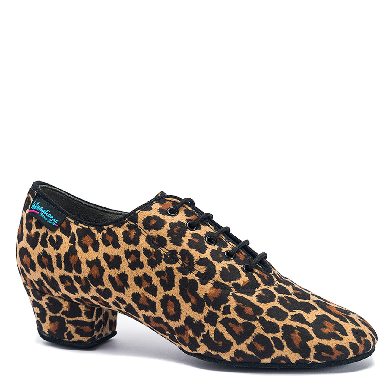 International Dance Shoes IDS Heather Full-Sole Leopard Print Teaching and Practice Shoe