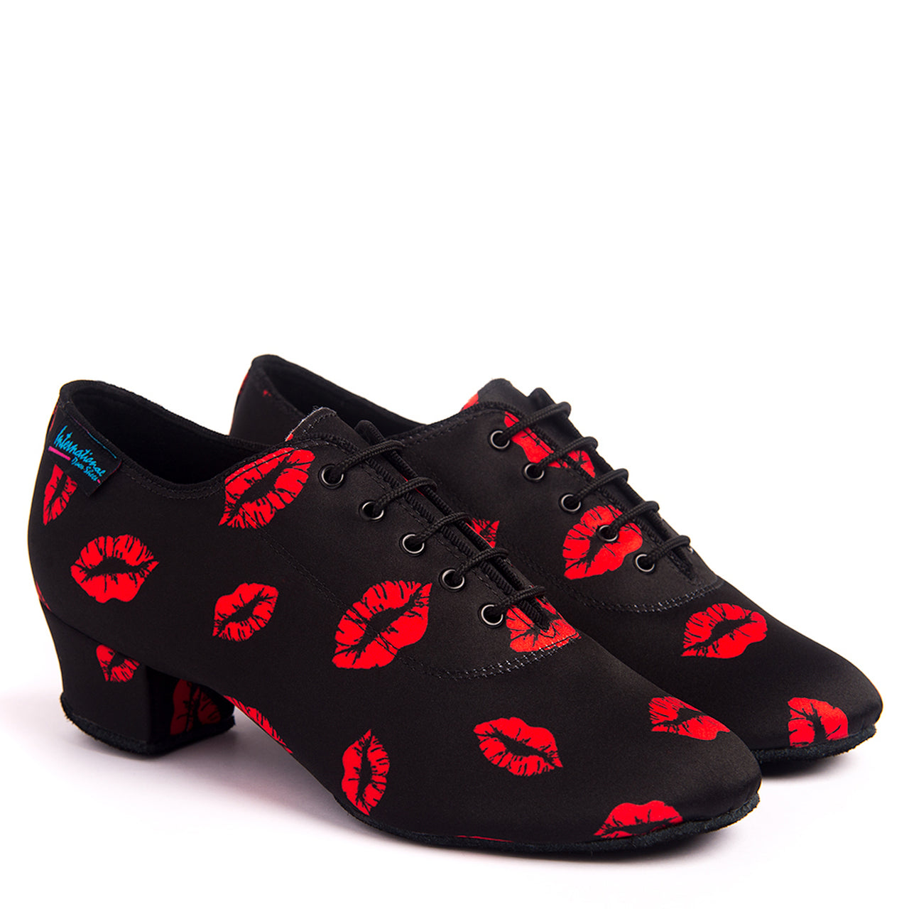 International Dance Shoes IDS Katya Heather Lipstick Teaching and Practice Shoe with Suede Split-Sole