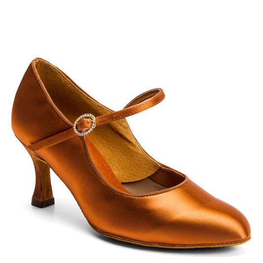 Standard Style International Dance Shoes IDS Ladies Satin Ballroom Shoes Available in multiple Colors and Heel Options ICS CLASSIC