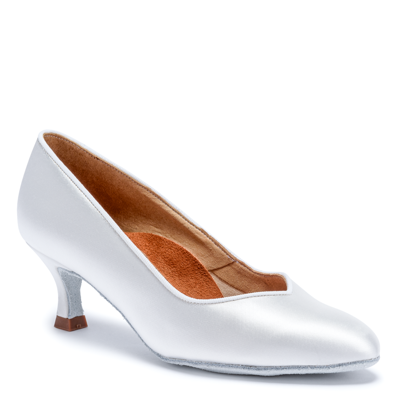 International Dance Shoes IDS ICS Vista Ladies White Satin Standard Ballroom Shoe