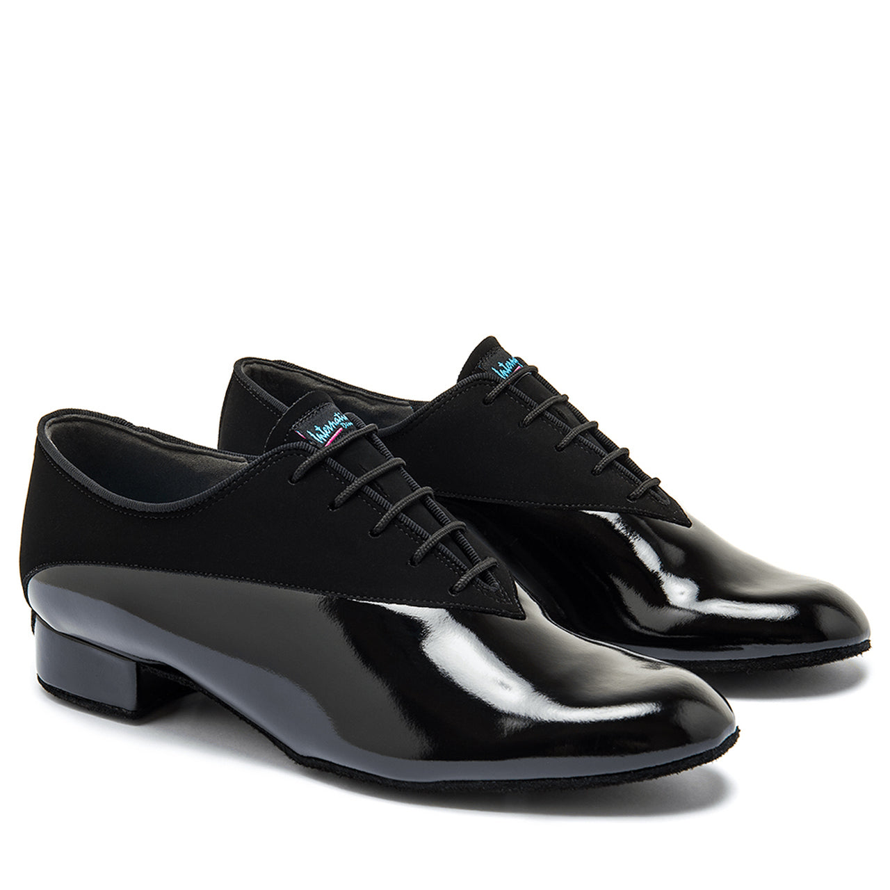 International Dance Shoes IDS Pino FLEX Men's Black Nubuck/Black Patent Ballroom Dance Shoe