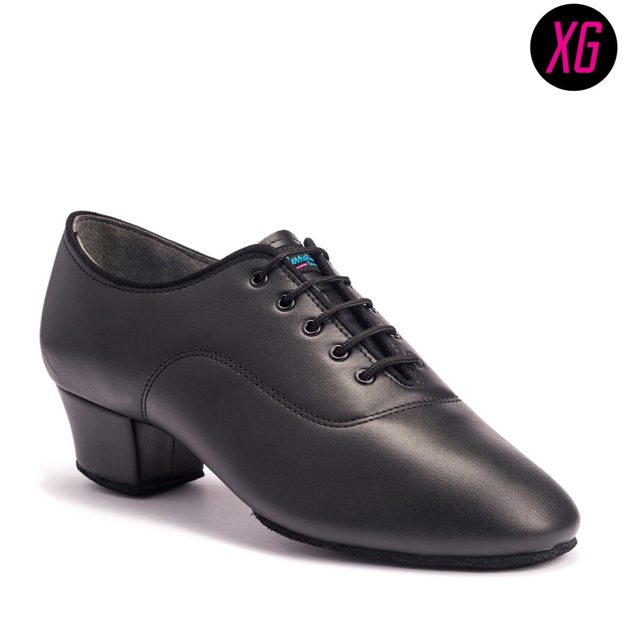 International Dance Shoes IDS Rumba XG Men's Latin Shoe with Enhanced Sole Grip Available in Black Calf or Black Nubuck