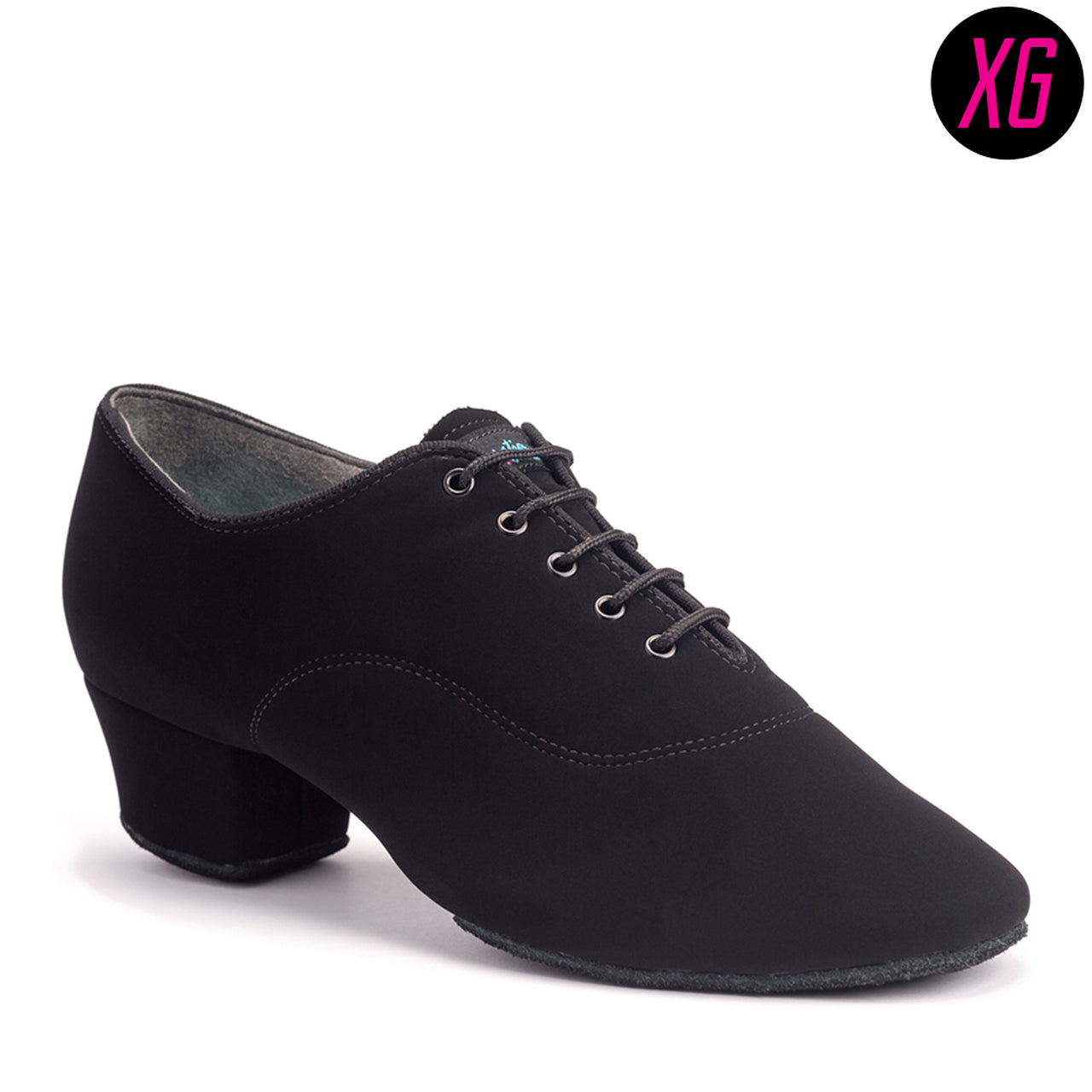 International Dance Shoes IDS Rumba XG Men's Latin Shoe with Enhanced Sole Grip Available in Black Calf or Black Nubuck