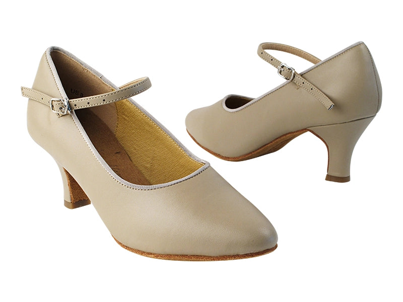 Very Fine SERA5522 Leather Standard Ballroom Shoe with Single Strap Available in Beige Brown, Black, and Beige
