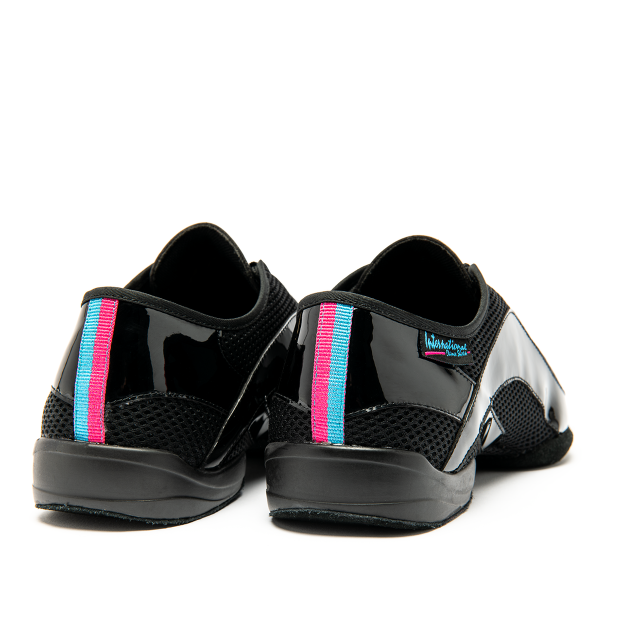International Dance Shoes IDS Tempo Teaching/Practice Shoe in AirMesh/Black Patent in Stock
