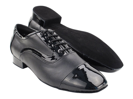 Very Fine Leather Men's Ballroom Dance Shoe 1” Heel in Different Materials and Colors 916102 In Stock